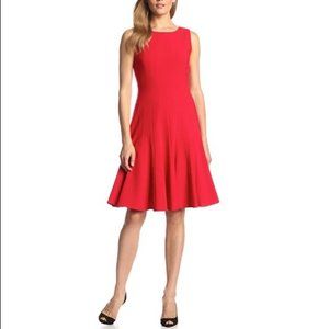 Size 14 Red Calvin Klein Cocktail Dress